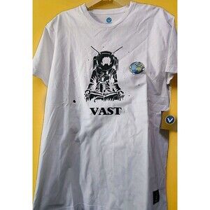 New Vast Men’s Graphic Tee Shirt Medium Surfer Yogi Space B15 NWT Streetwear